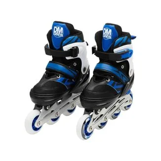 Patins In Line Infantil DM Radical Azul e Preto