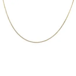 Corrente Ouro 10K Malha Grumet Laminada 45cm - CR20341