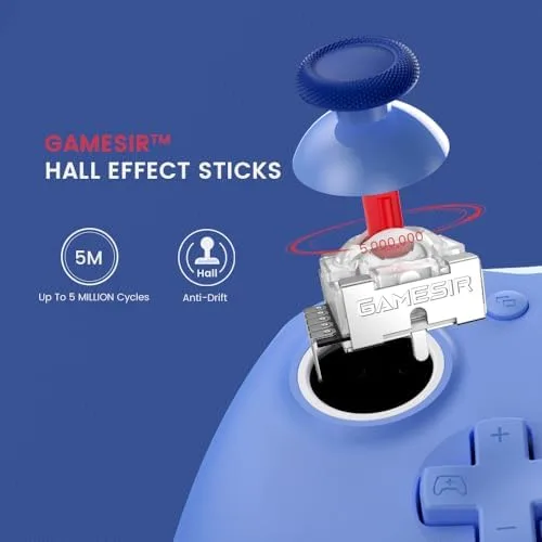 GameSir G7 SE Controle com Fio para PC, Xbox One, Xbox Series X|S, Gamepad para Jogos Plug and Play (Azul)