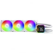 Water Cooler Montech HyperFlow Digital, ARGB, 360mm, Com Display, Intel-AMD, Branco