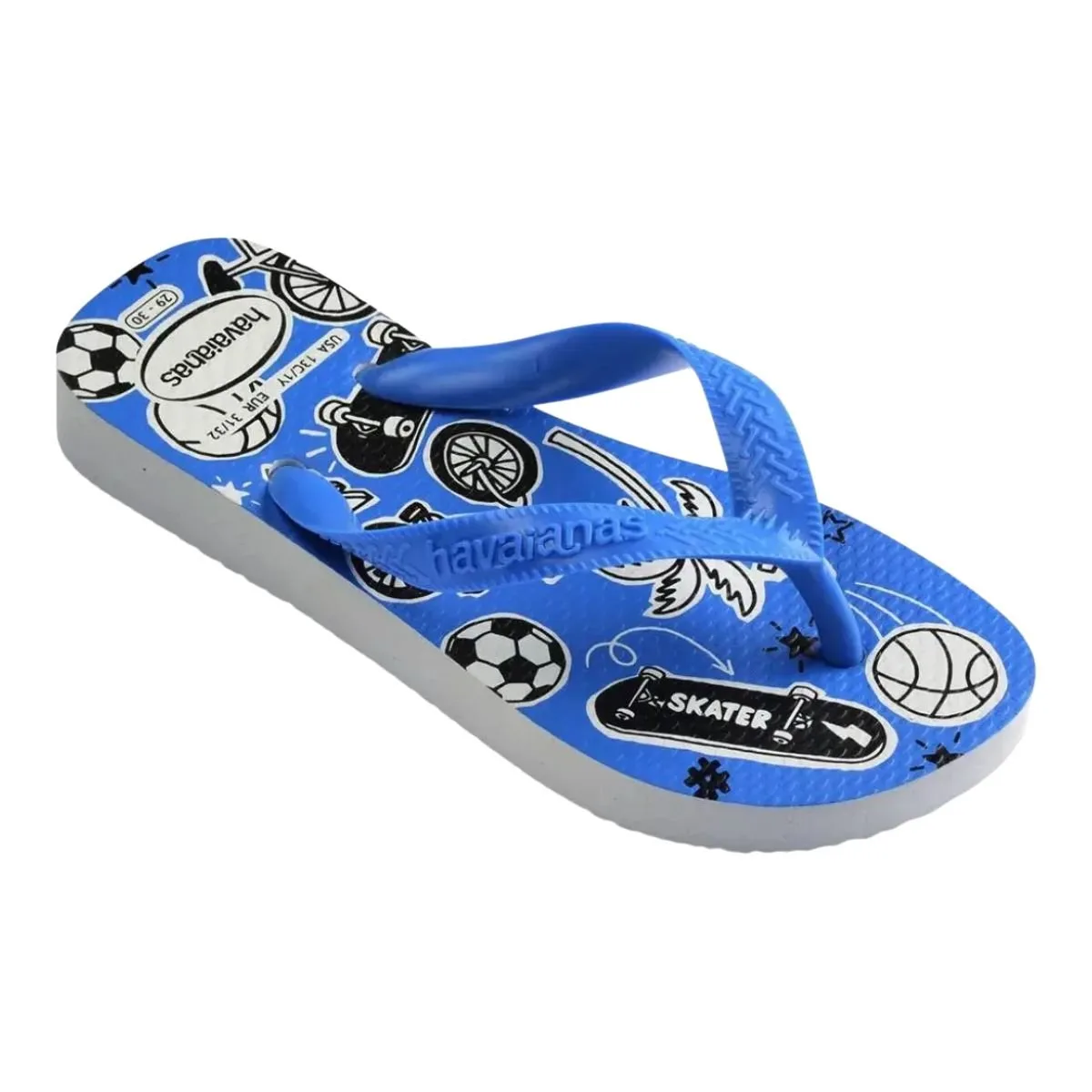 Chinelo Infantil Dedo Havaianas Kids Athletic Azul