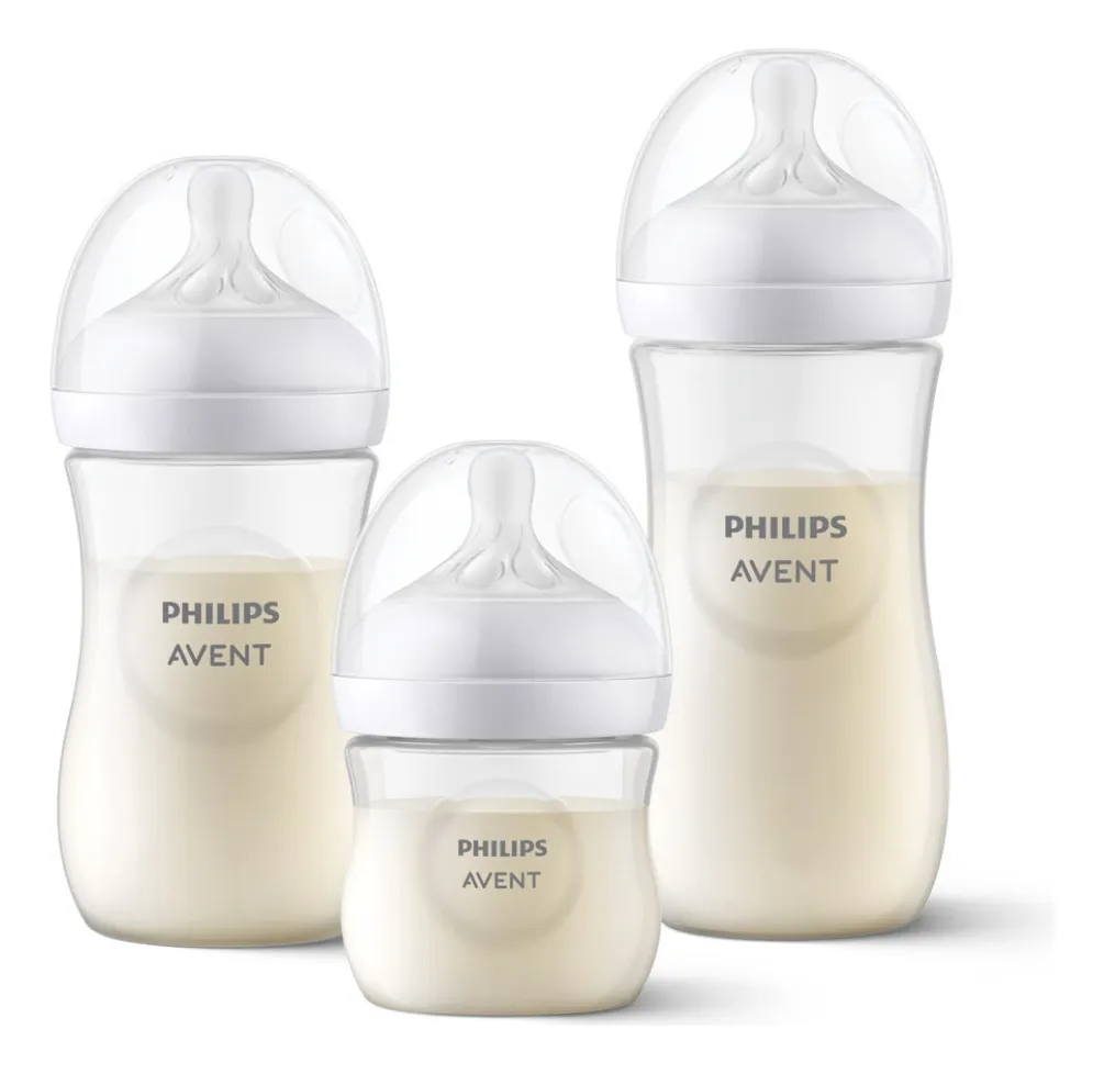 Philips Avent Pétala SCD838/27 kit triplo mamadeiras cor transparente
