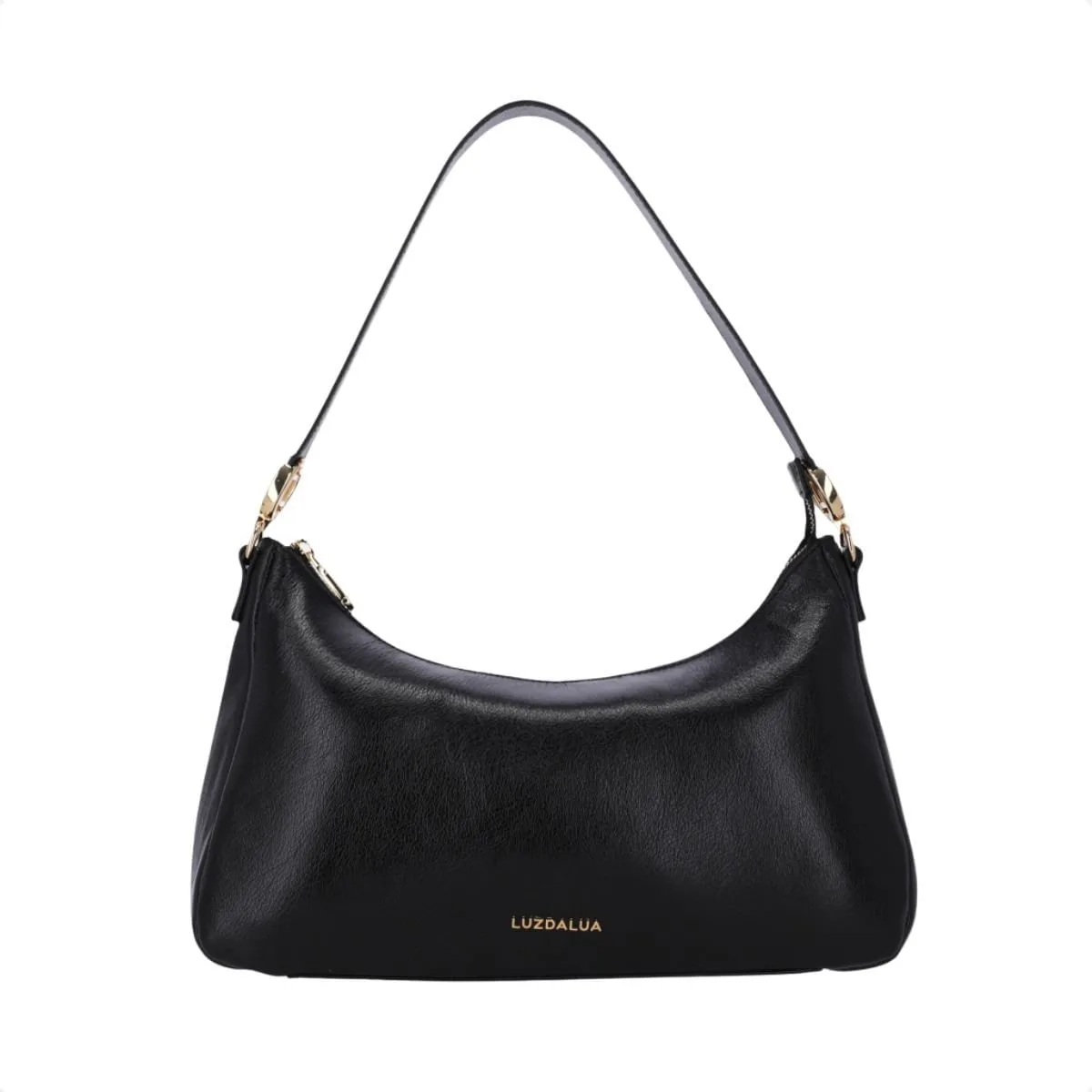 Bolsa Feminina Hobo Média Luz Da Lua Preta
