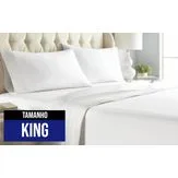 Jogo de Lençol King 460 Fios Branco