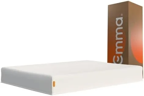 Colchão Casal Emma Basics 17 cm - 138x188 cm, Espuma D28 17cm com Tecnologia Alemã, Firmeza Ideal, Suporte Confortável, 100 Noites de Teste e 5 Anos de Garantia