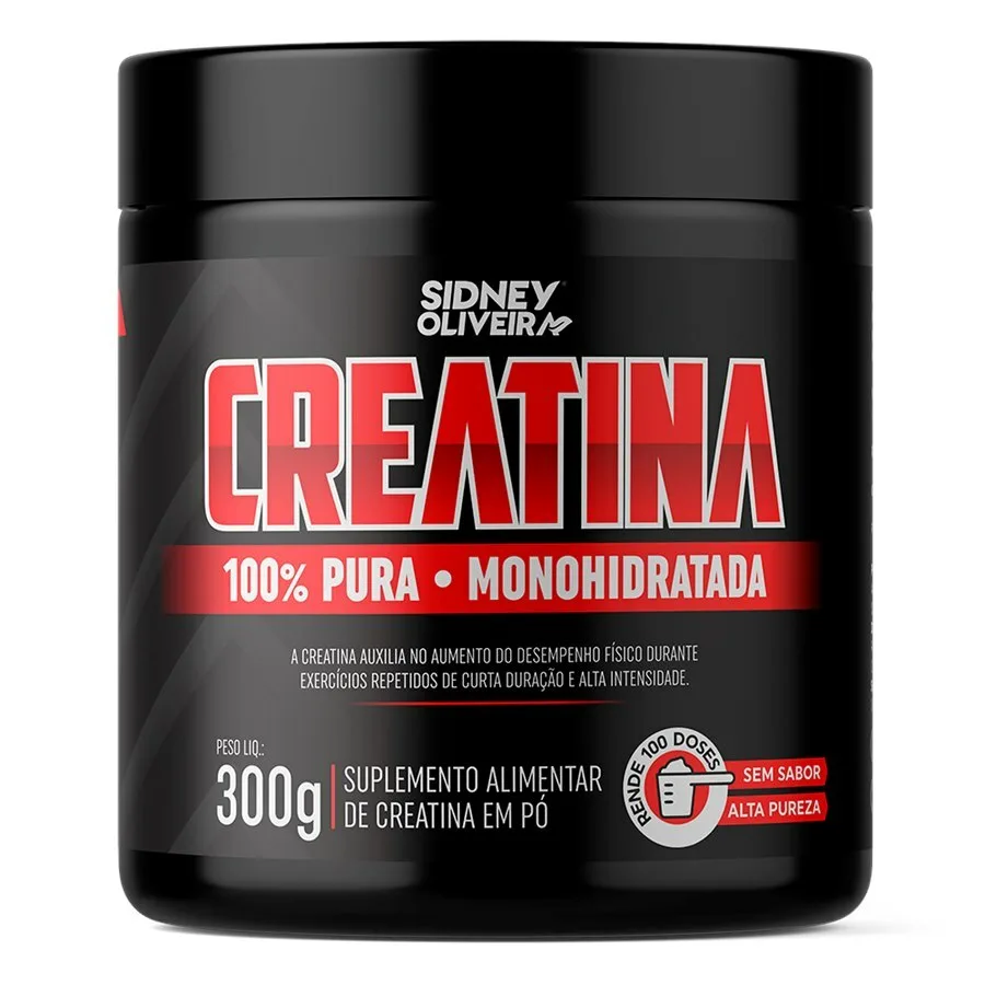 Creatina Monohidratada 100% Pura 300G Sidney Oliveira