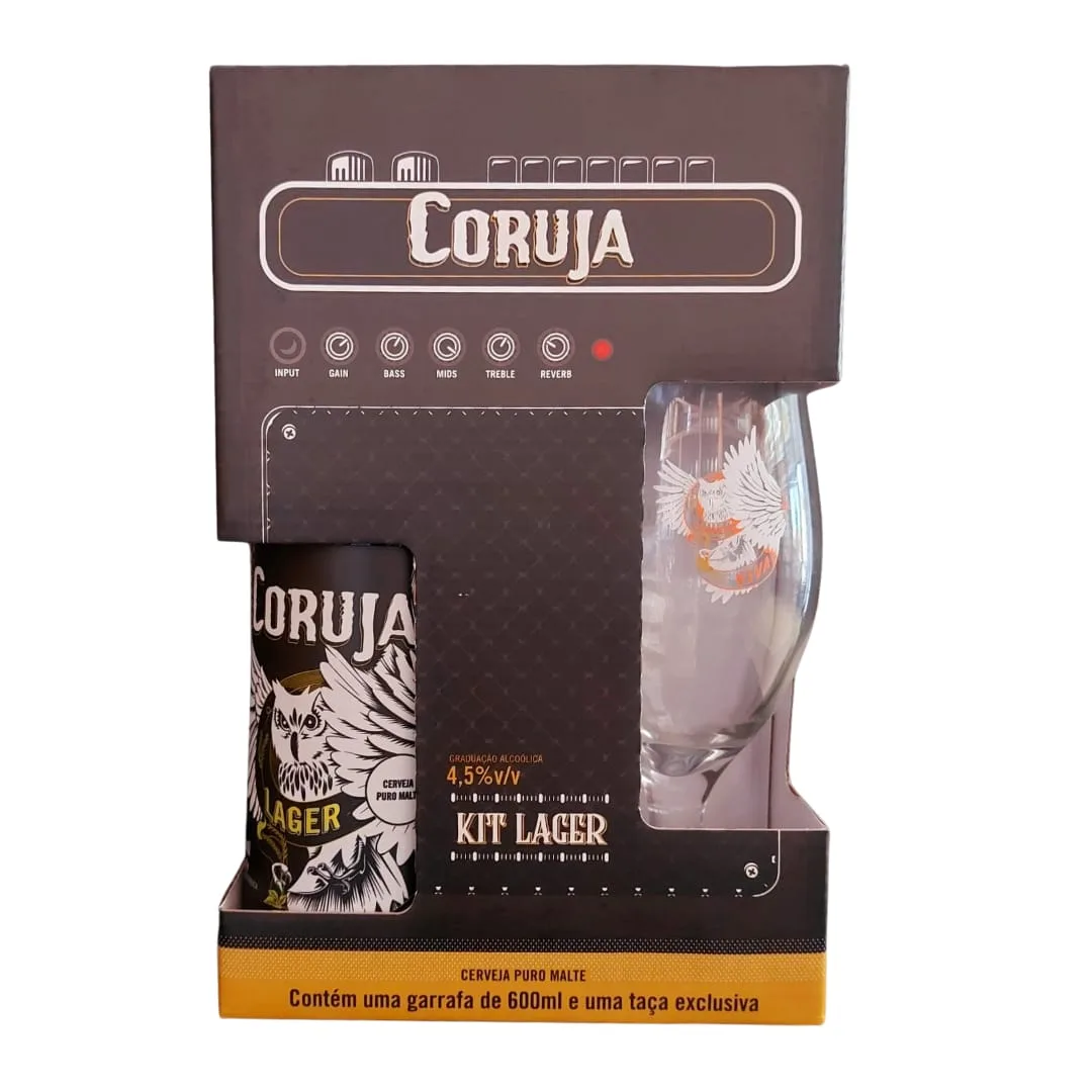 Kit Coruja Lager - Contém 01 Lager 600 ml + 01 Taça Personalizada