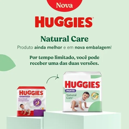 Huggies Fralda Pants Premium Natural Care XG - 56 Un
