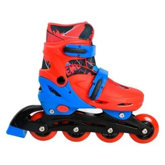 Patins in Line Infantil Xtreme Lulie Sport ML004 Vermelho Azul e Preto com Acessórios