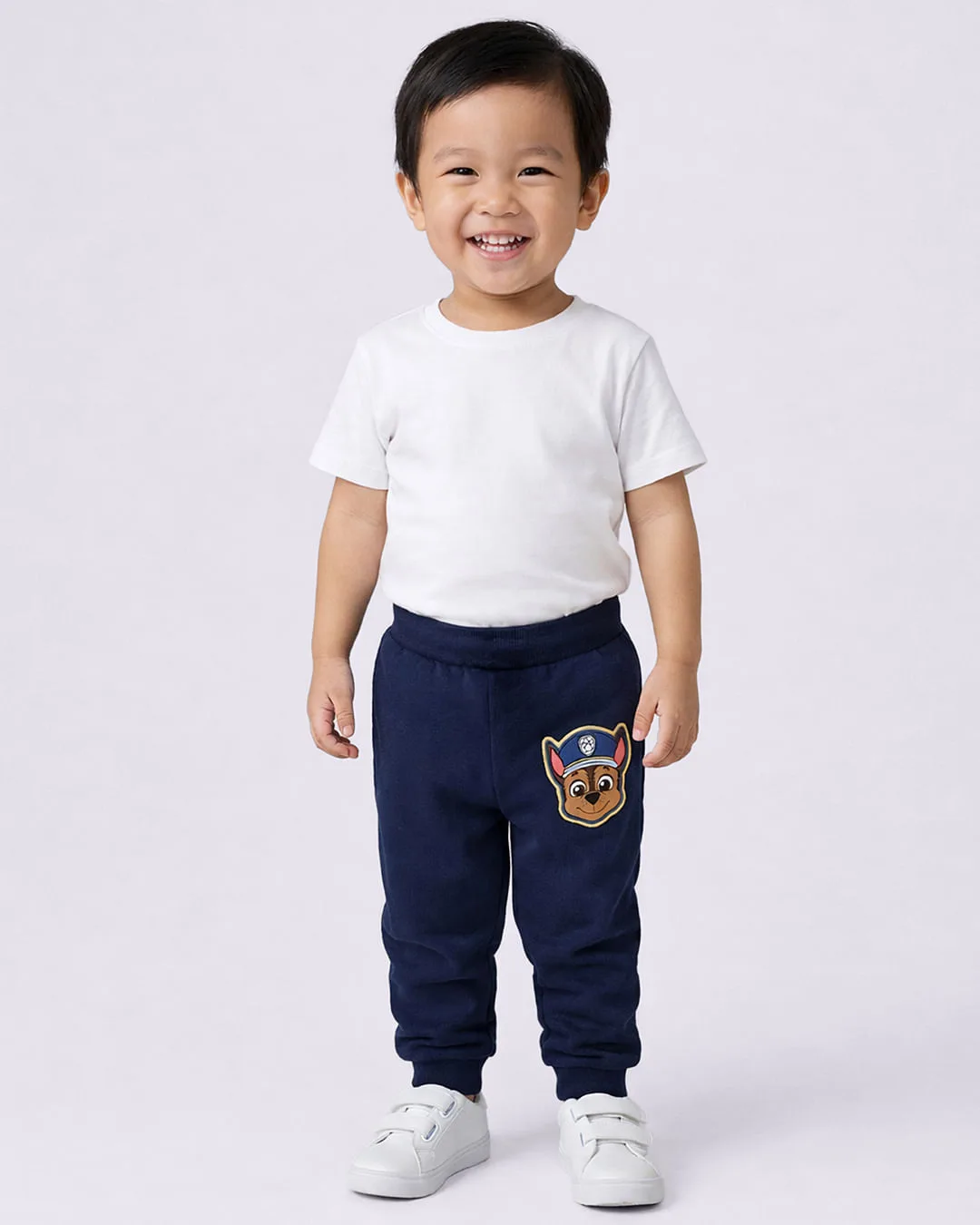 Calça Moletom Bebê Algodão com Elástico Chase Marinho