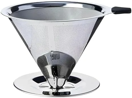 Coador Filtro De Café 103 Inox Peneira Aço Reutilizável Dúravel Sem Uso De Papel Premium