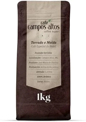 Café Campos Altos, Café Especial Torrado e Moído, 1Kg