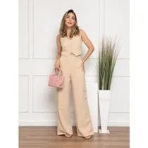MODAS DOMIS Conjunto Calça e Colete de Alfaiataria Elegante 117