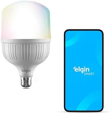 Lâmpada Inteligente Super Potência 30W Elgin Color RGB Wifi Compatível com Alexa e Google Home
