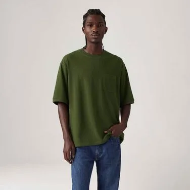 Camiseta Levi's® Half Sleeve Pique Verde Manga Curta