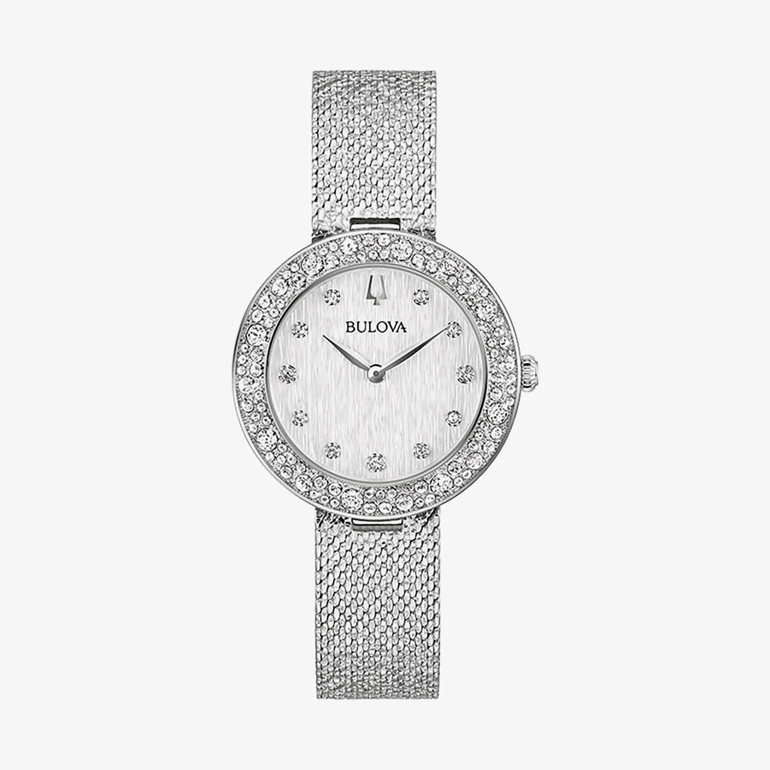 Relógio Bulova Crystal em Aço Prateado 96L329