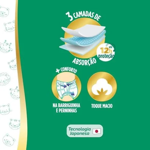 Personal Fralda Baby Total Protect Pants Grande, 44 Unidades