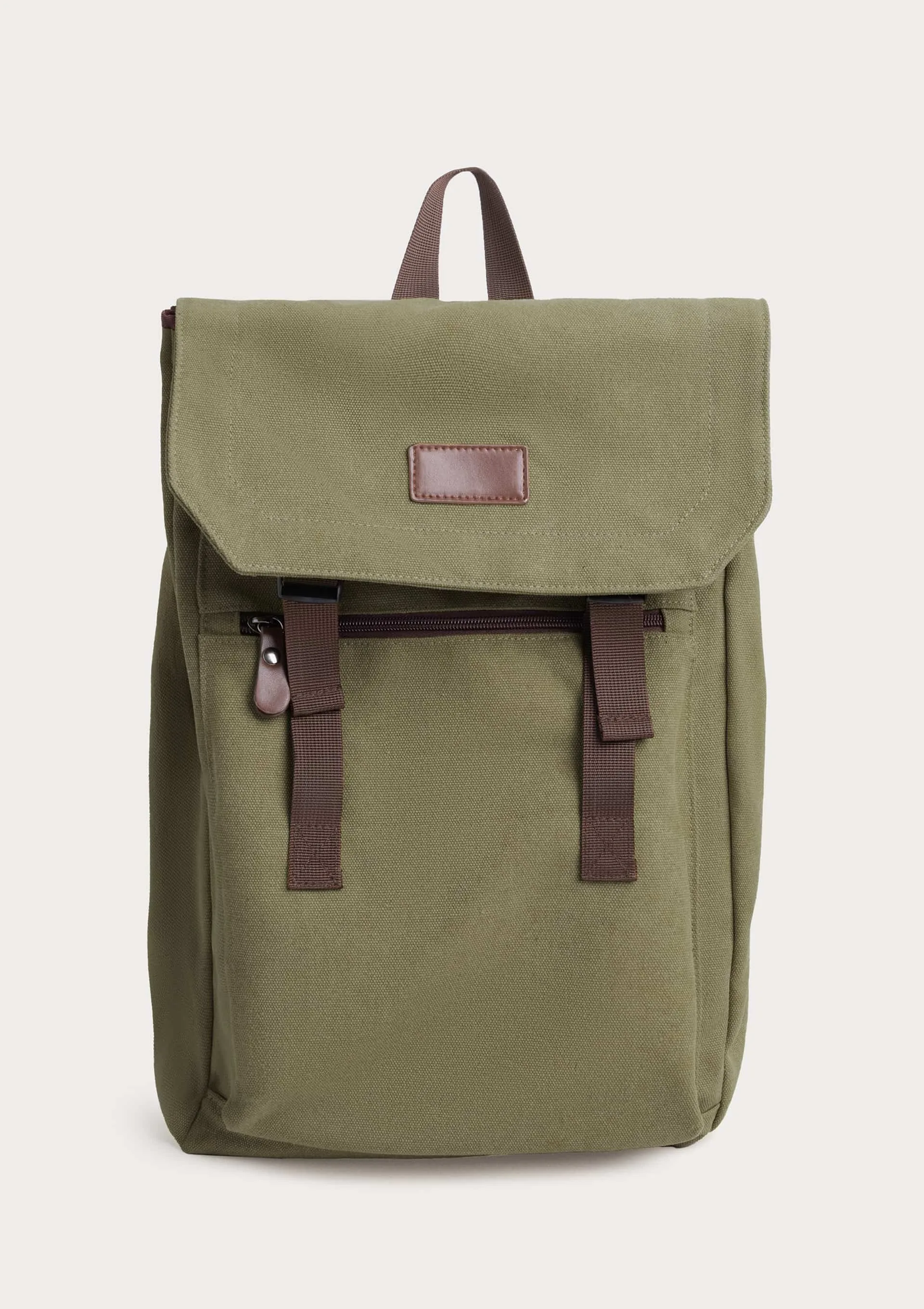 Mochila Masculina Em Lona - Verde
