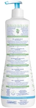 Mustela Gel Lavante Suave 750ml - Sabonete Líquido Corpo e Cabelo Infantil - 93% de Ingredientes de Origem Natural - Seguro Desde o Nascimento