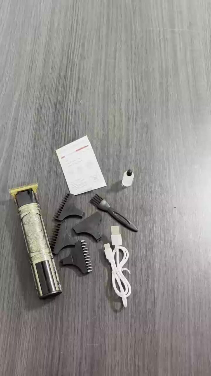 Maquina Barbear Maquininha Dragao Cortar Cabelo Barba Elétrica Aparador Depilador Intimo Pelos Masculino - Crowley