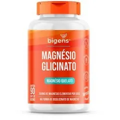 Magnésio Glicinato Quelato 350mg Elementar 90 Caps - Bigens