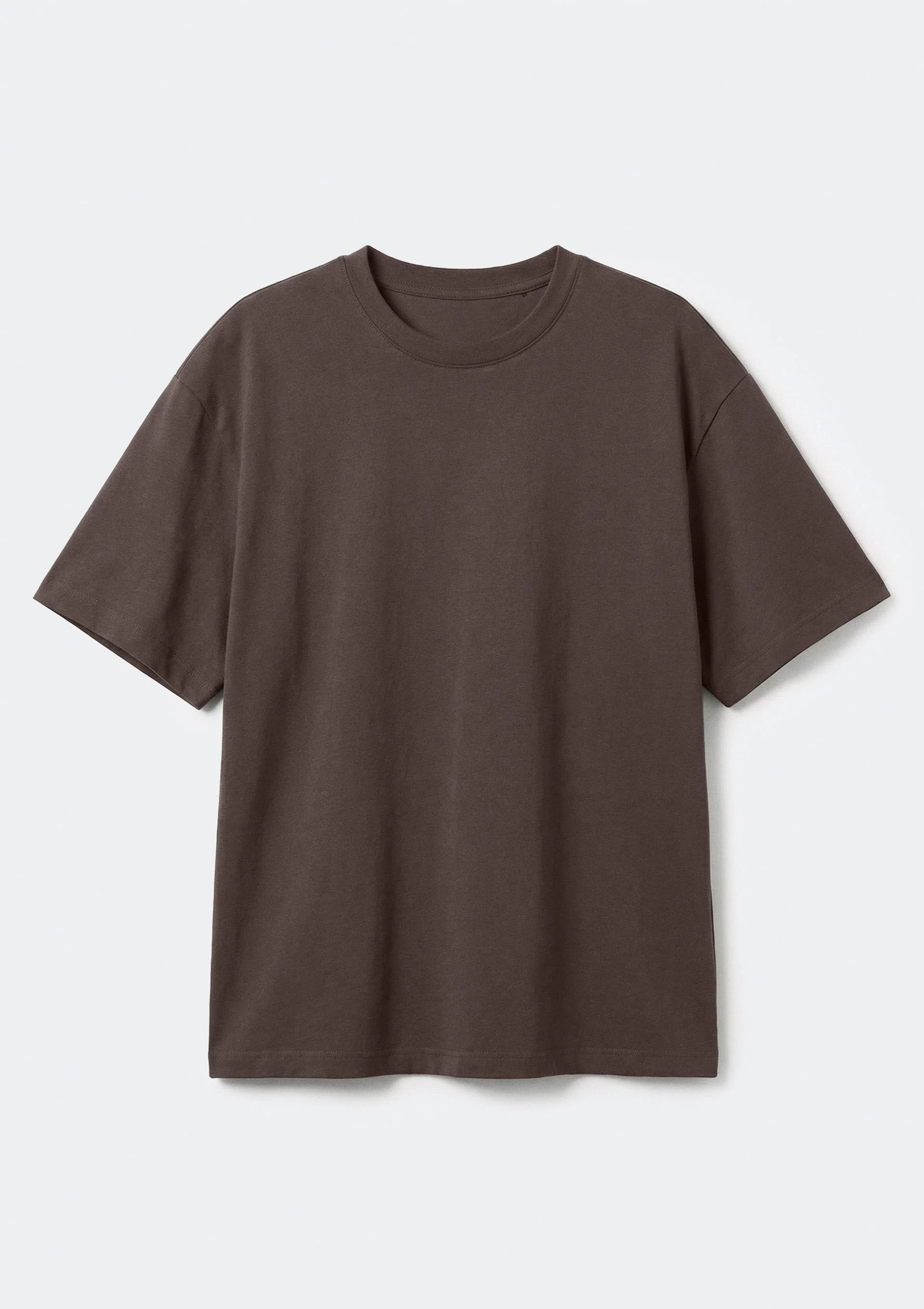 Camiseta Feminina Interlock Oversized - Marrom