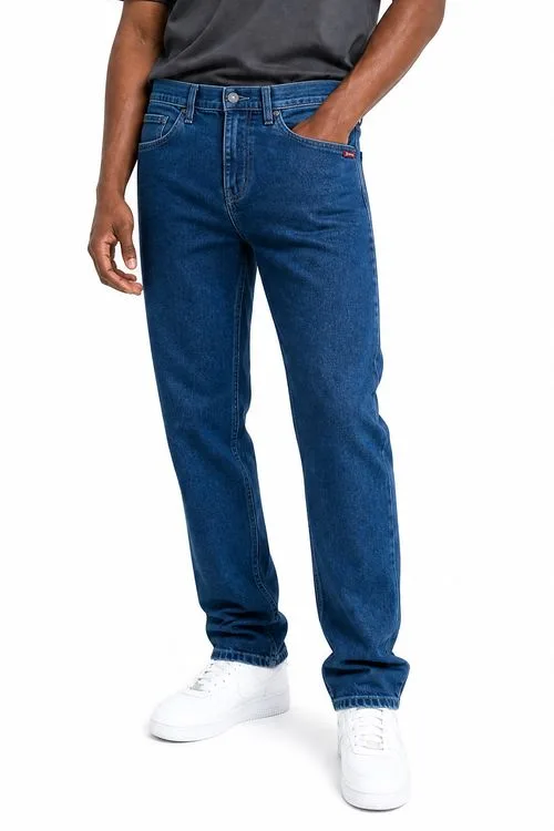 Calça Jeans Regular Básica Clássica Polo Wear Jeans Médio
