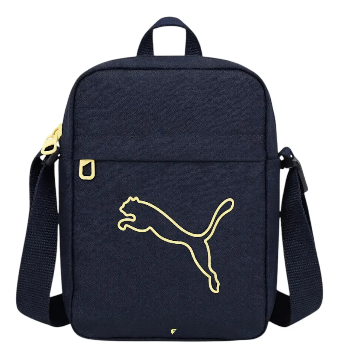 Bolsa Transversal Puma Plus Portable Unissex Azul Escura Lisa Níquel
