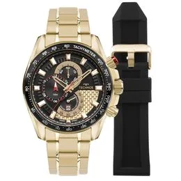 Relógio Masculino Sports Technos Dourado OS1ABL/T1P - Coleção Exclusiva