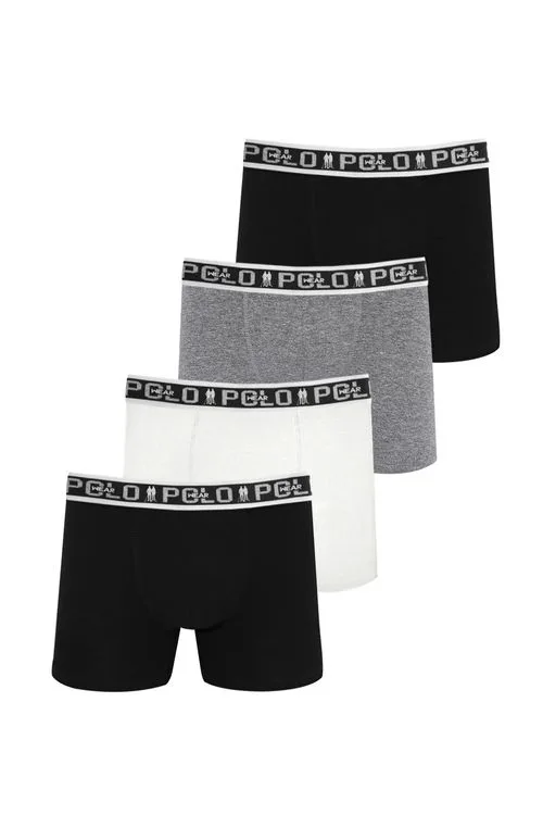 Kit 4 Cuecas Algodão Máximo Conforto Polo Wear Sortido