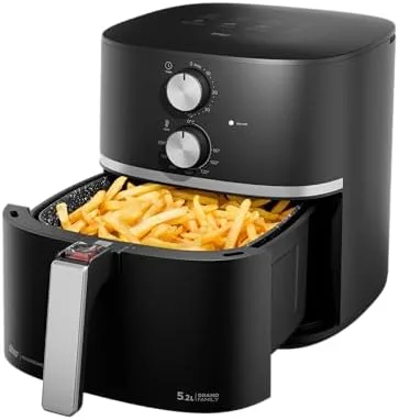 WAP Fritadeira Elétrica Air Fryer GRAND WAFG2S 5,2L Temperatura Ajustável, Revestimento Antiaderente, 1500W 220v