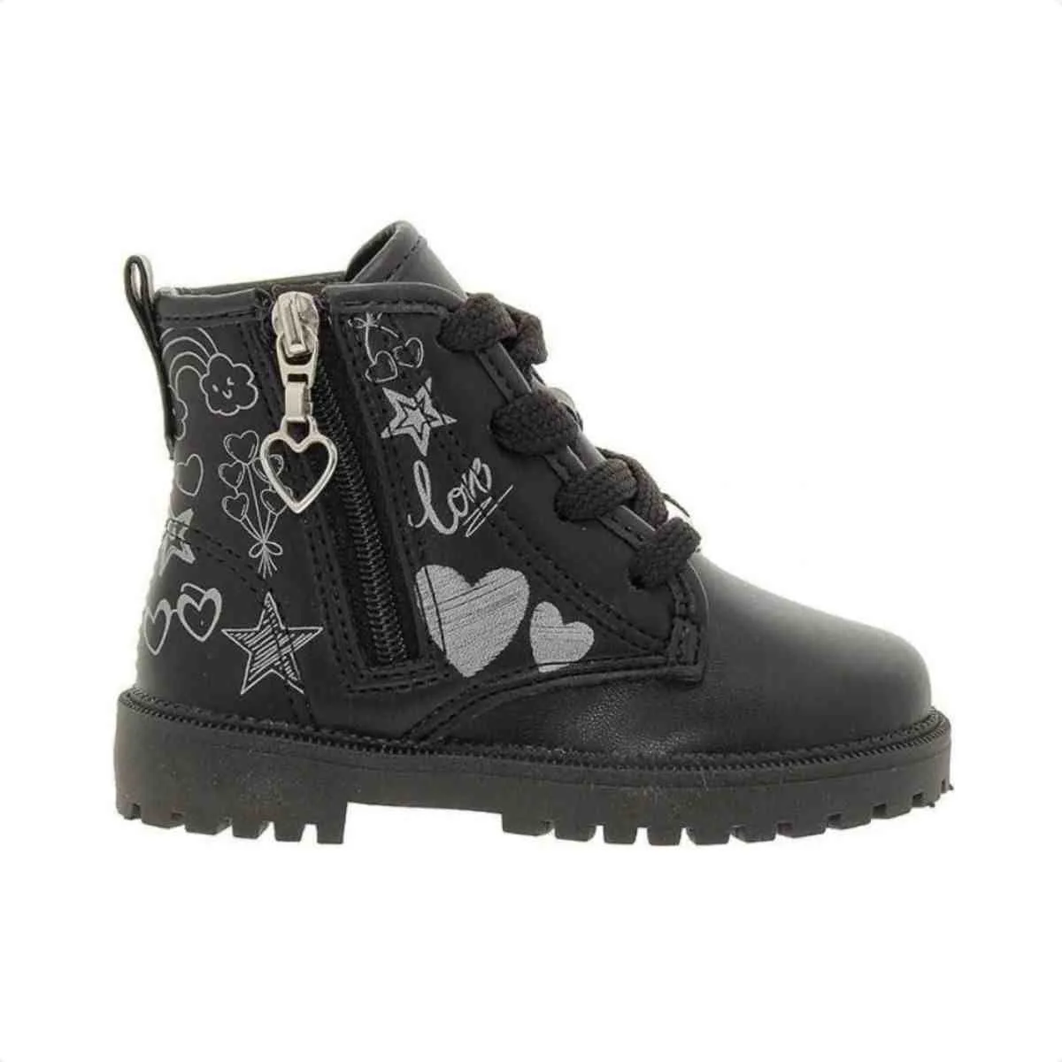 Bota Coturno Bebe Molekinha Preto