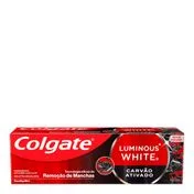 Creme Dental Carvão Ativado Dazzling Mint Colgate Luminous White 70g