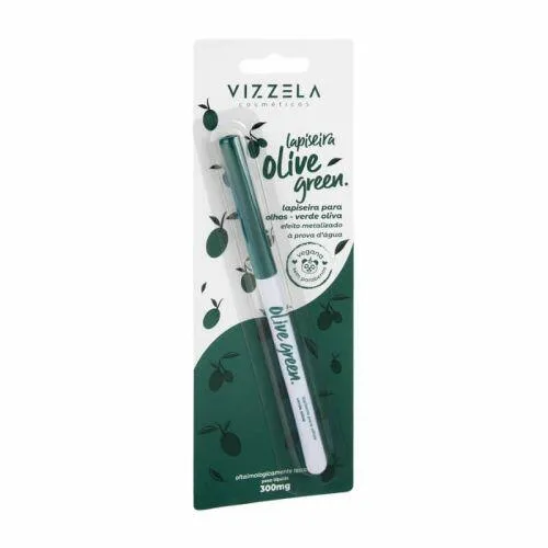 Lapiseira Para Olhos Olive Green Efeito Metalizado - Vizzela