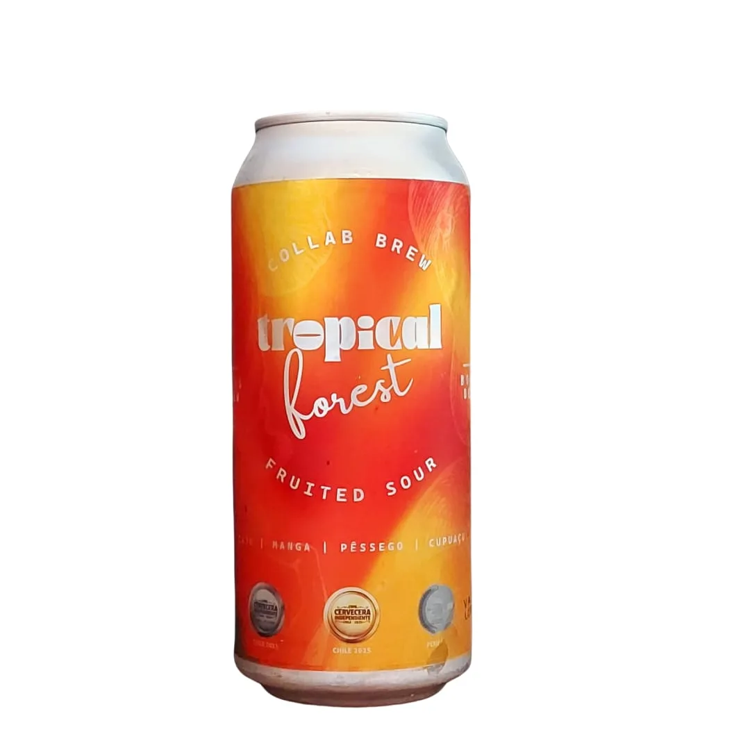 Cerveja Bonna Beer Tropical Forest Fruited Sour com Caju, Manga, Pêssego e Cupuaçu 473 ml