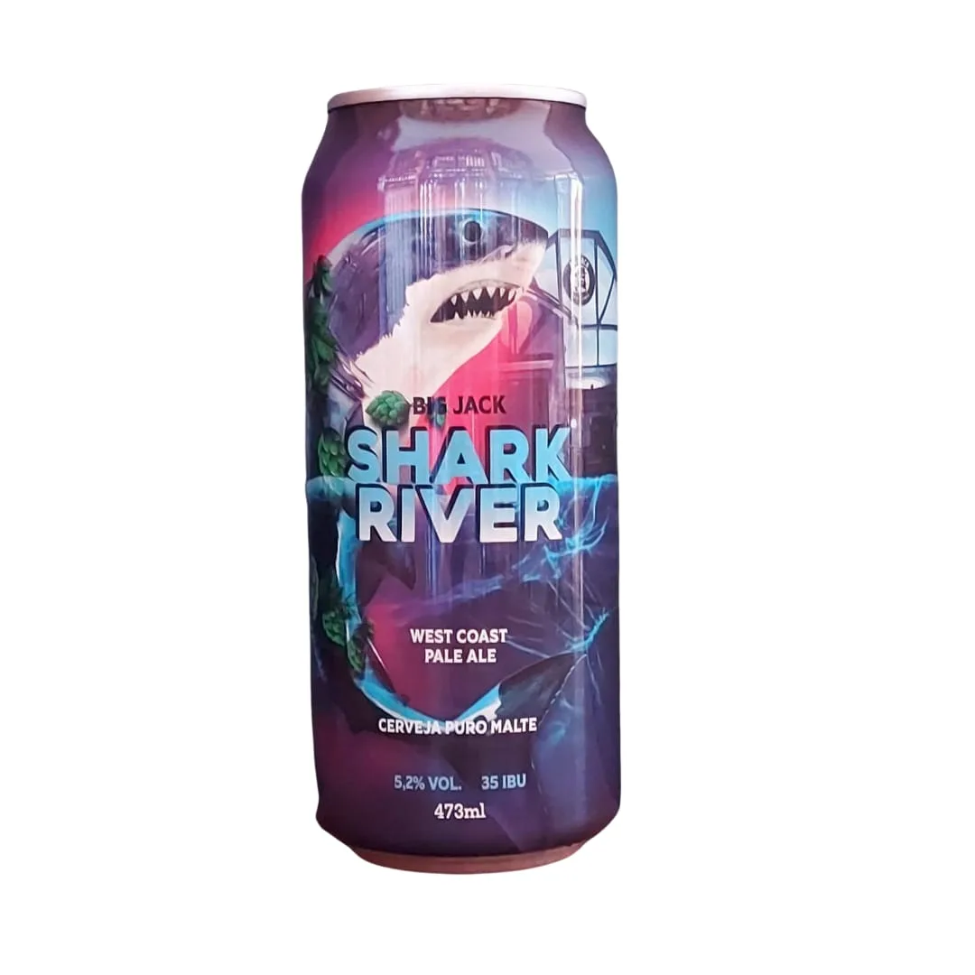 Cerveja Big Jack Shark River West Coast Pale Ale 473 ml