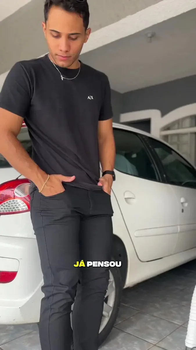 Kit 3 Calças Jeans Skinny Masculina Com Lycra Estica Bem Nf