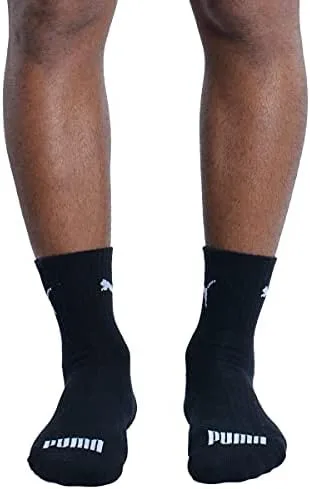Kit 3X Pares Meia Cano Médio Atoalhada Ref 4530 Tamanho 39 a 43 - Puma (3X Preto)