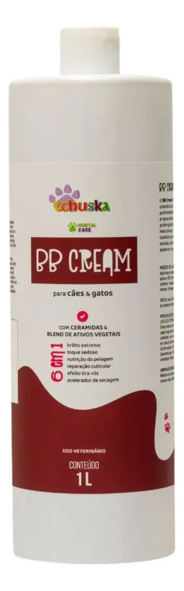 Bb Cream Tchuska Para Cachorros E Gatos 1000ml