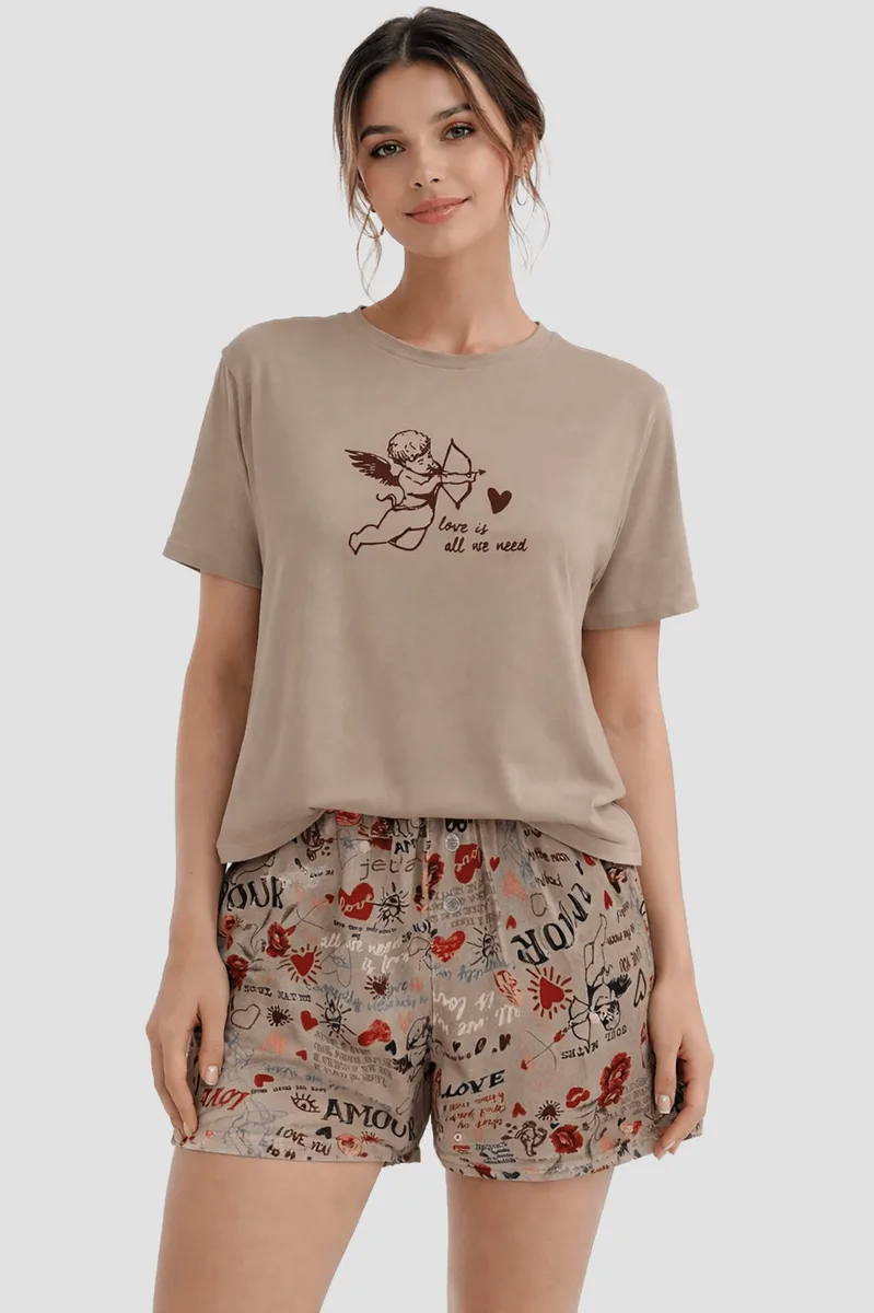 Pijama Curto Cupido Feminino Lupo
