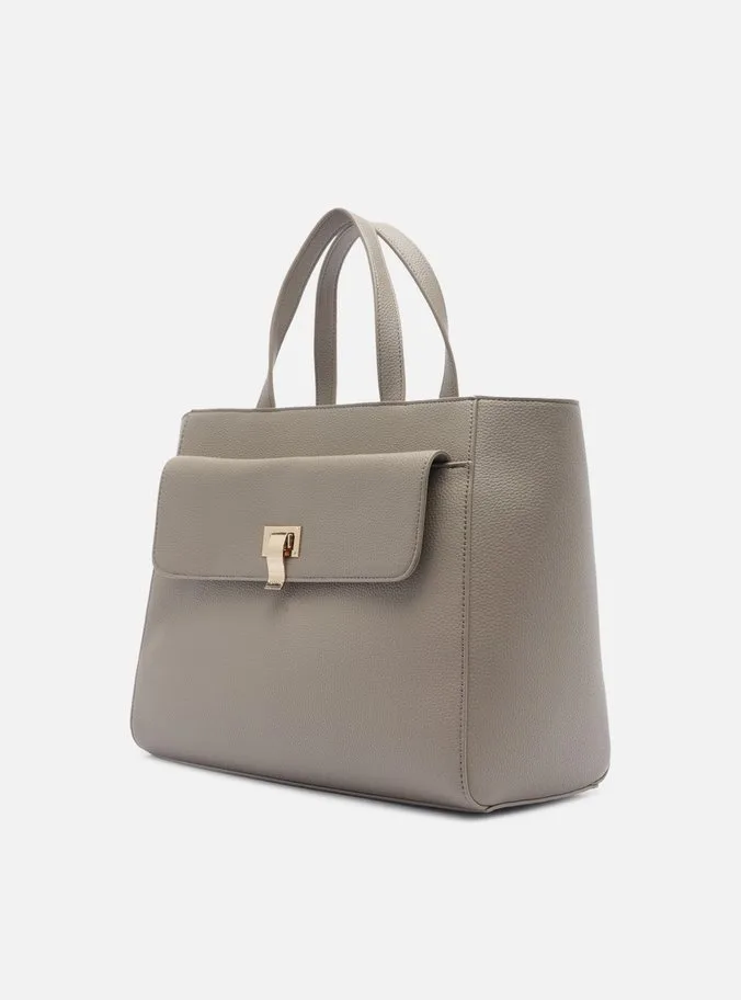 Bolsa Tote Cinza Grande