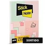 Bloco Adesivo 38mm X 50mm Tom Pastel Sortido 4 Unidades de 50 Folhas Cada (Total 200 Folhas) Stick Note PT 1 UN