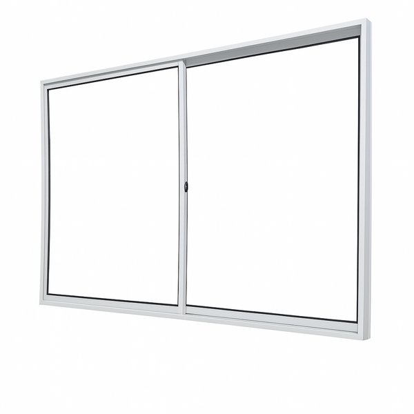 Vitrô 2 Folhas De Correr Aluminio Branco 1,00x1,50