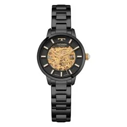 Relógio Feminino Technos Automático Skeleton 8N24AP/1P Preto|Dourado