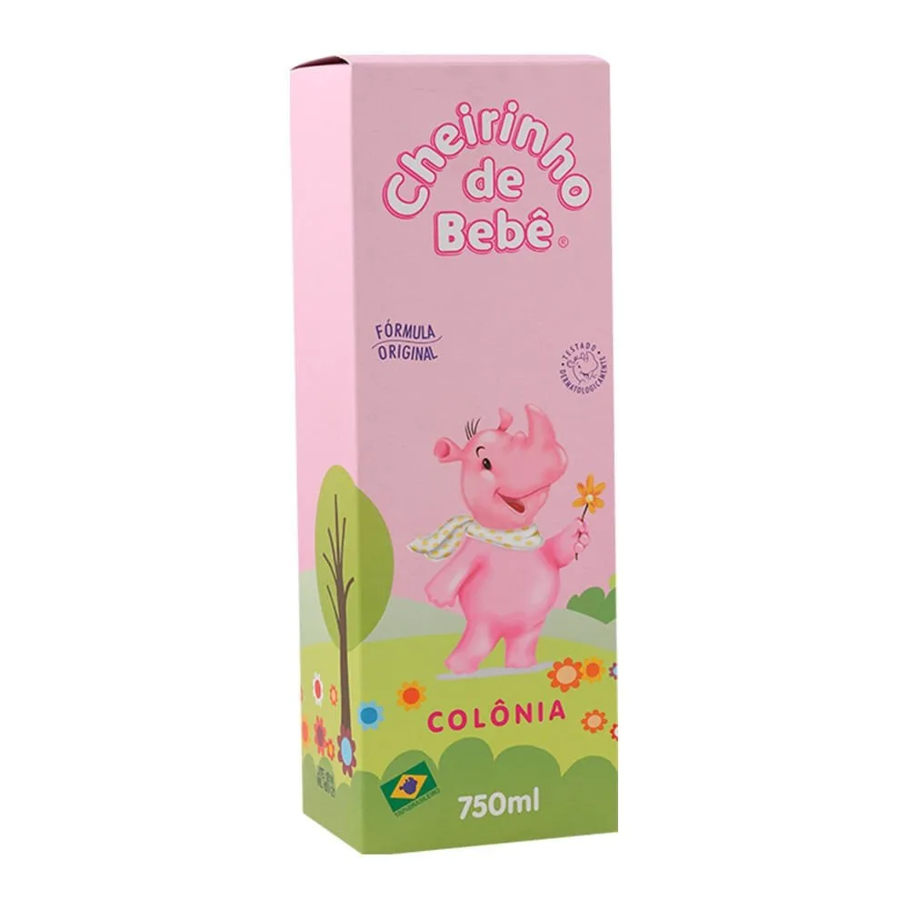 Colônia Infantil Kanitz Cheirinho de Bebê Rosa 750ml