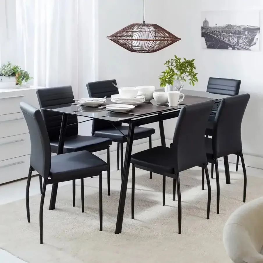 Conjunto Mesa de Jantar Dartagnan 7 Peças