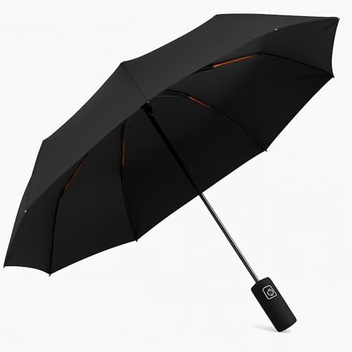 Guarda-Chuva Premium Dobrável com Cabo Premium – Abertura Automática 1 Clique, Antivento, Proteção UV, Impermeável, Elegante e Compacto para Qualquer Clima