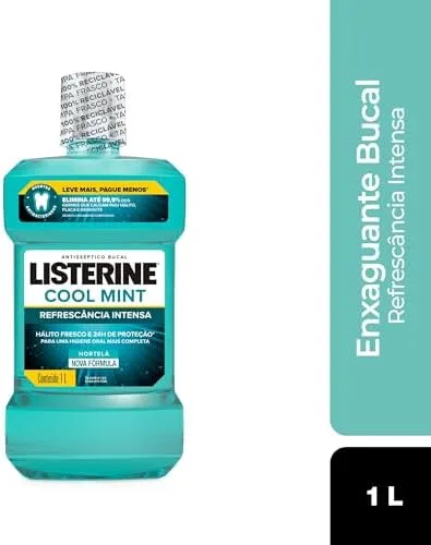 Listerine Enxaguante Bucal Cool Mint, 1L
