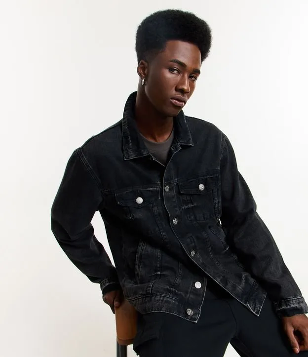 Jaqueta Regular em Jeans Estonada