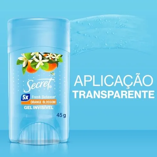 Secret Desodorante Antitranspirante em Gel Invisible Orange Blossom 45 g